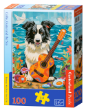 Collie, Guitar and the Sea